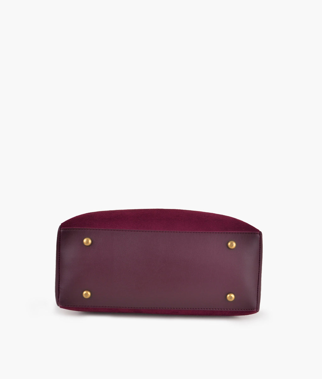 Z.B - Burgundy suede mini bag