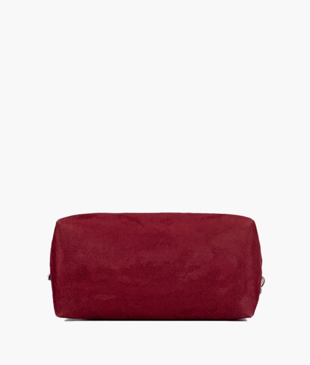 Z.B - Burgundy suede mini bowling bag