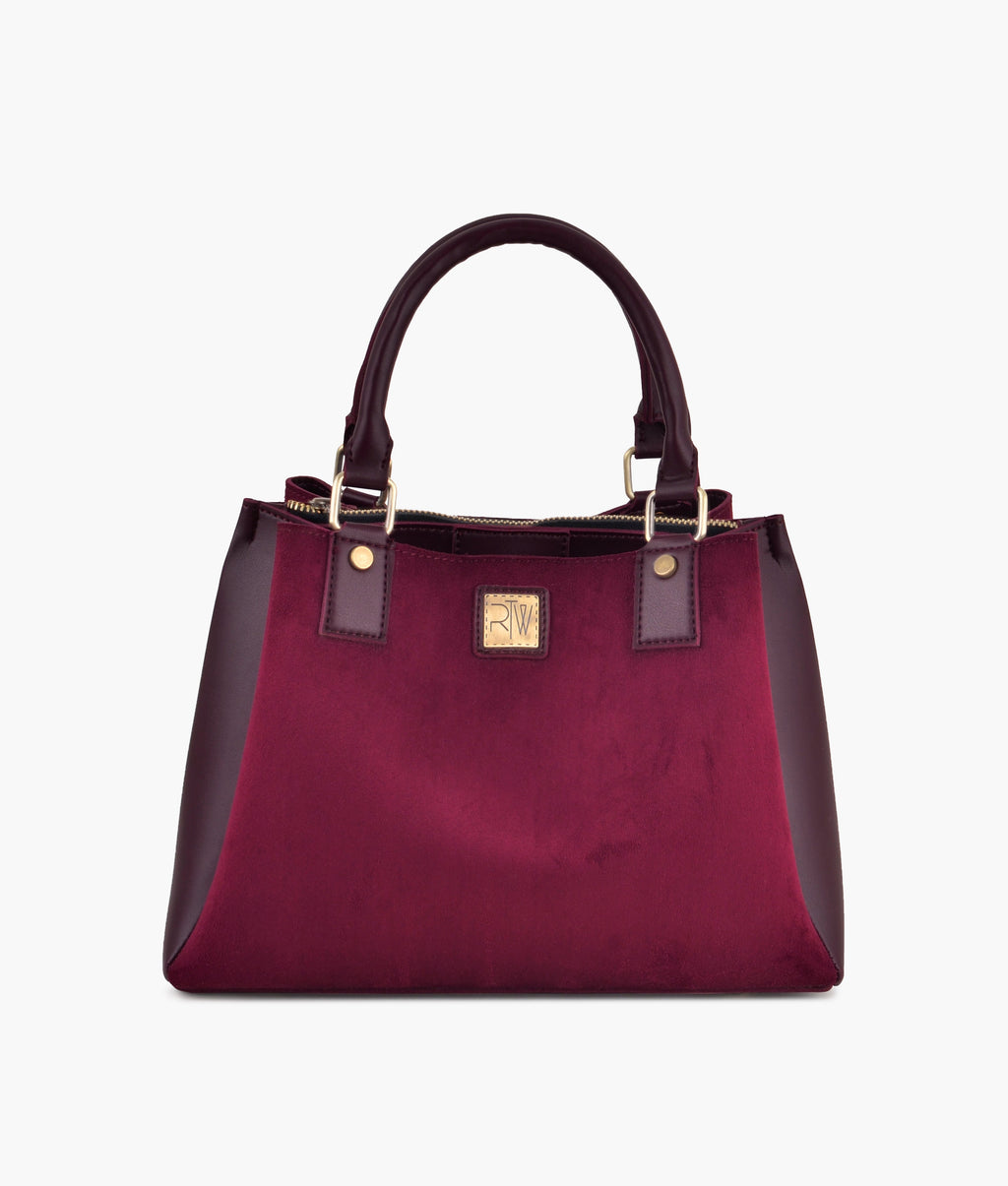 Z.B - Burgundy suede mini bag