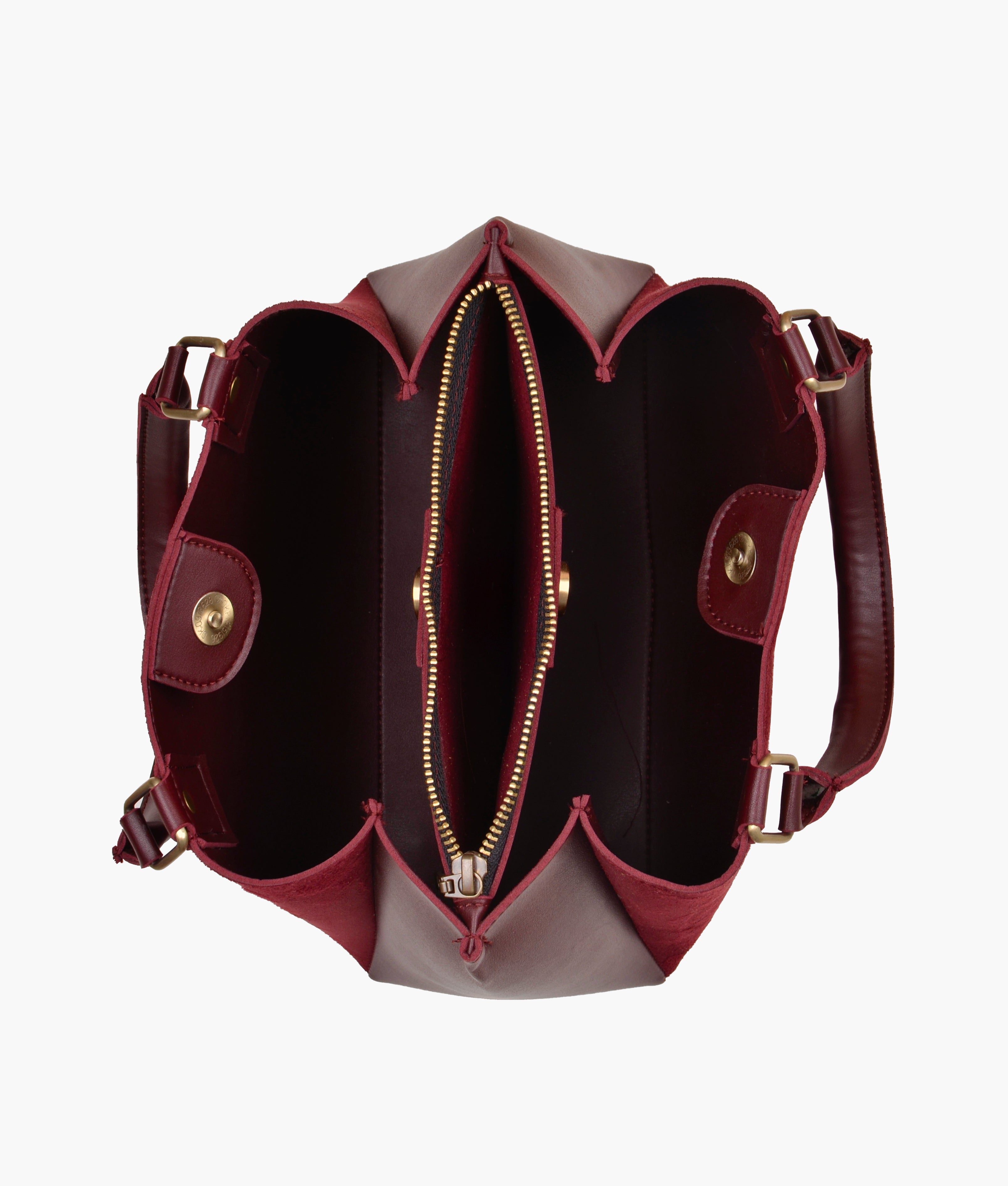 Z.B - Burgundy suede mini bag