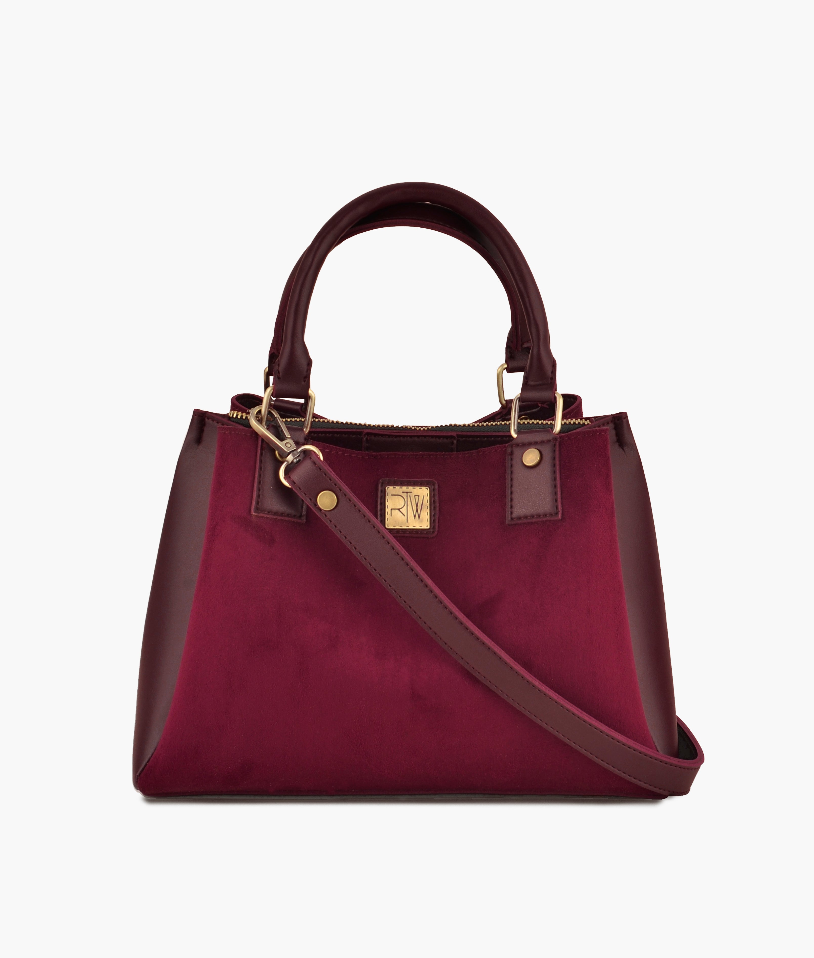 Z.B - Burgundy suede mini bag