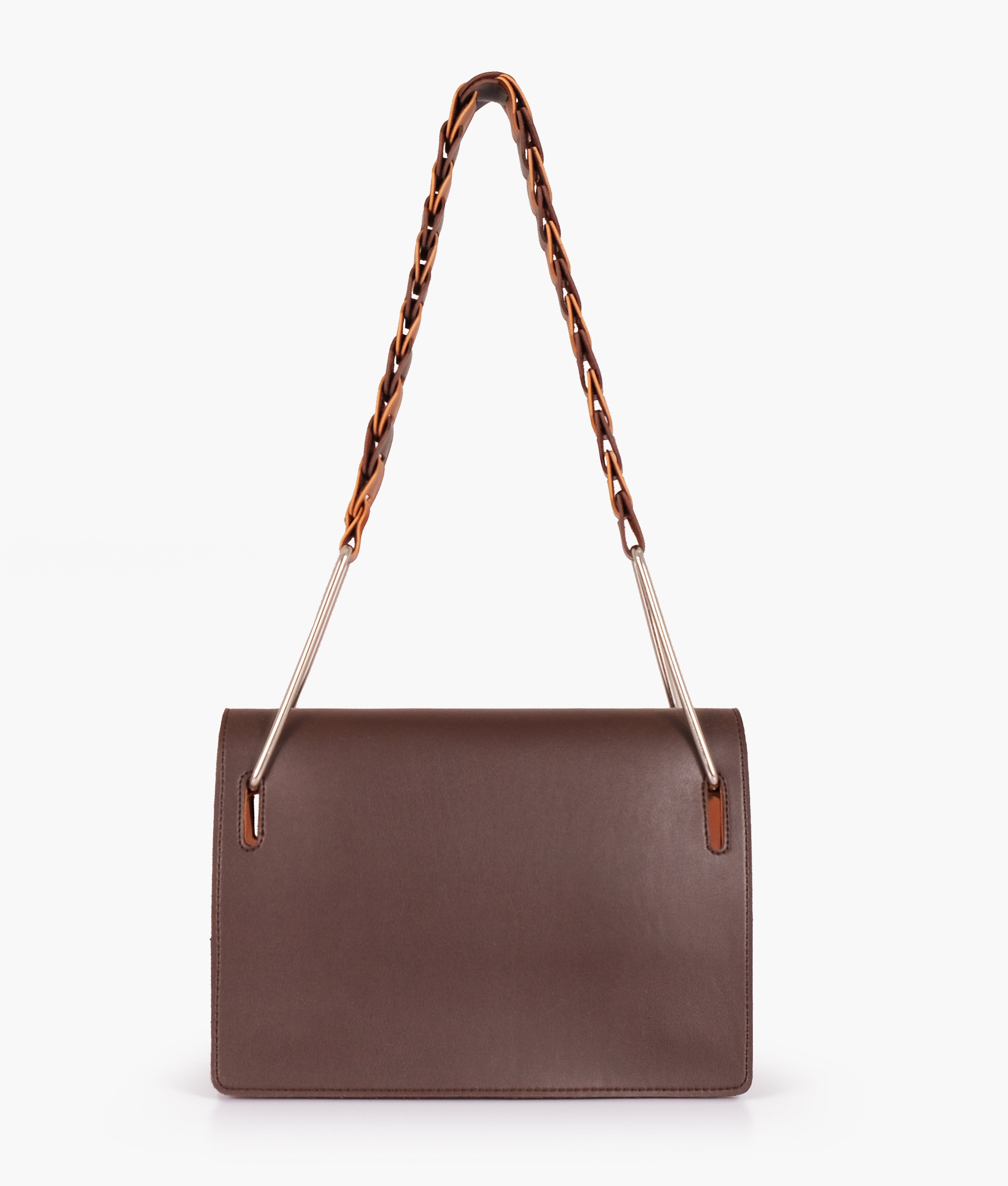 Z.B - Dark brown loop strap shoulder bag