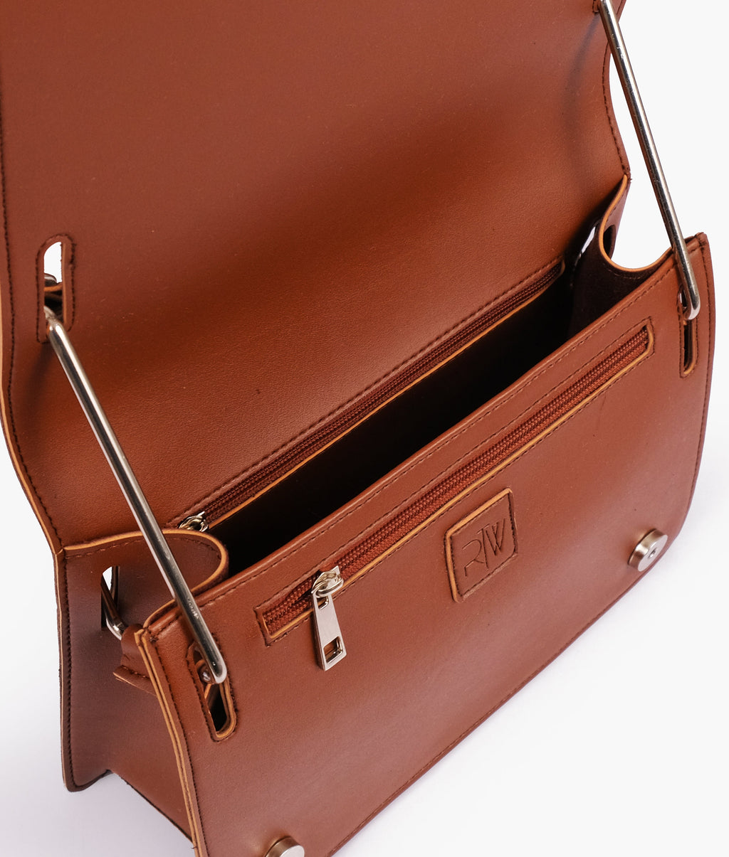 Z.B - Dark brown loop strap shoulder bag