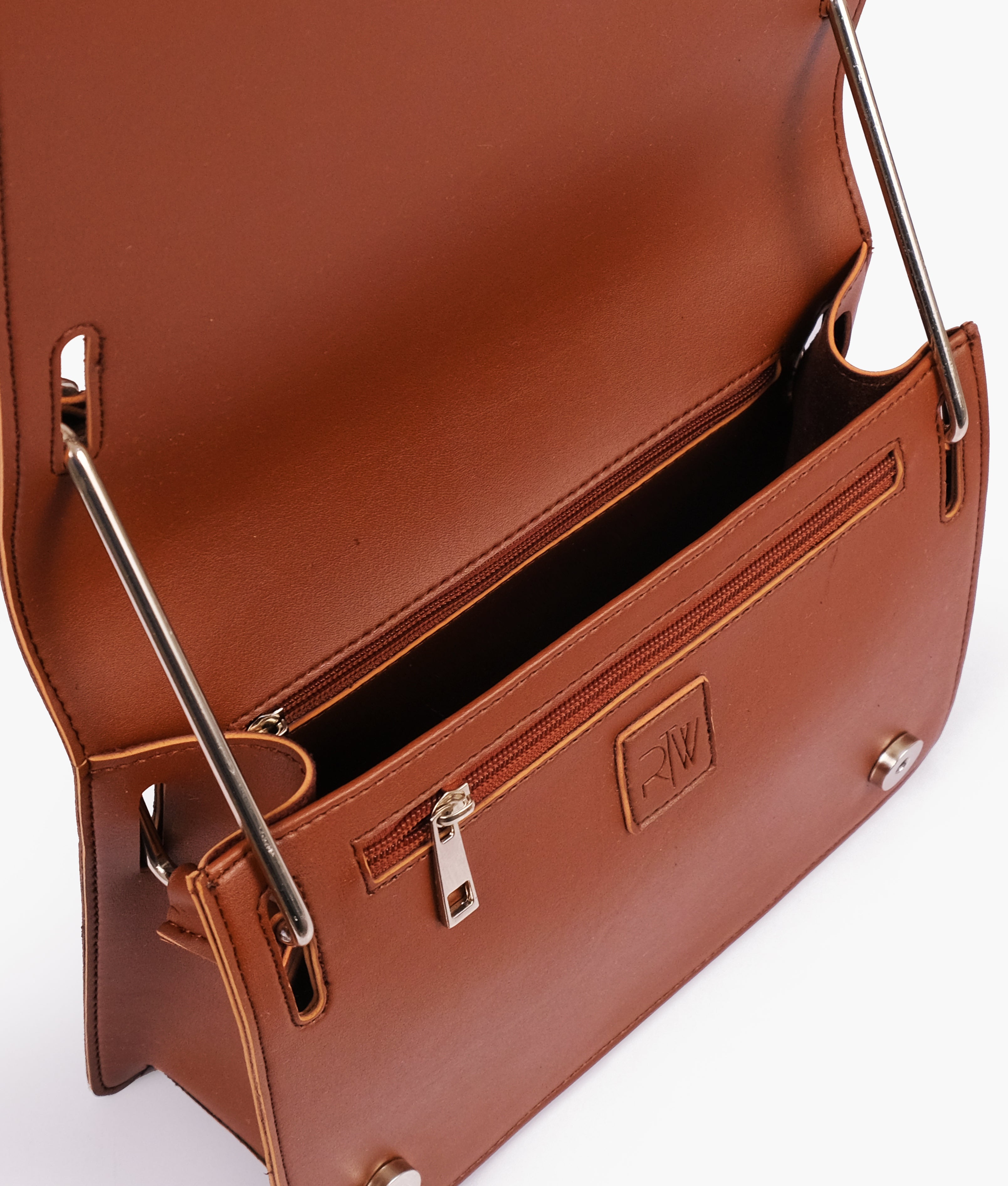 Z.B - Dark brown loop strap shoulder bag