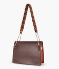 Z.B - Dark brown loop strap shoulder bag