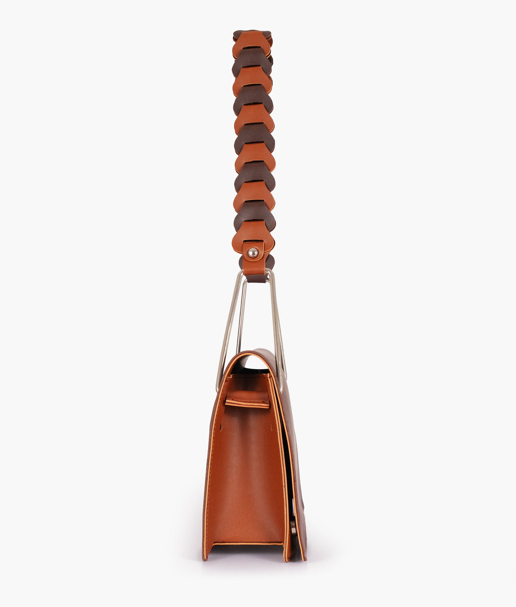 Z.B - Dark brown loop strap shoulder bag