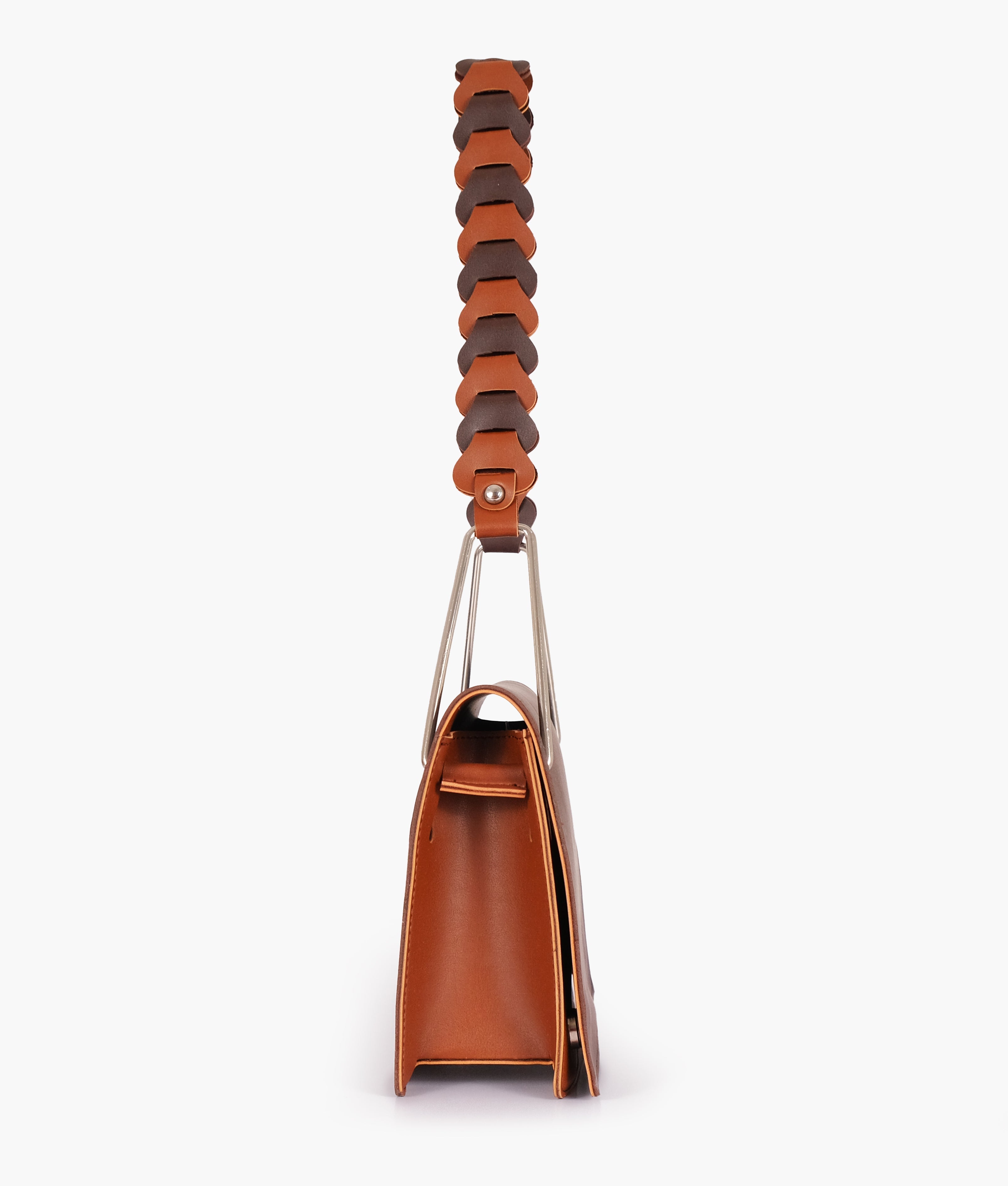 Z.B - Dark brown loop strap shoulder bag