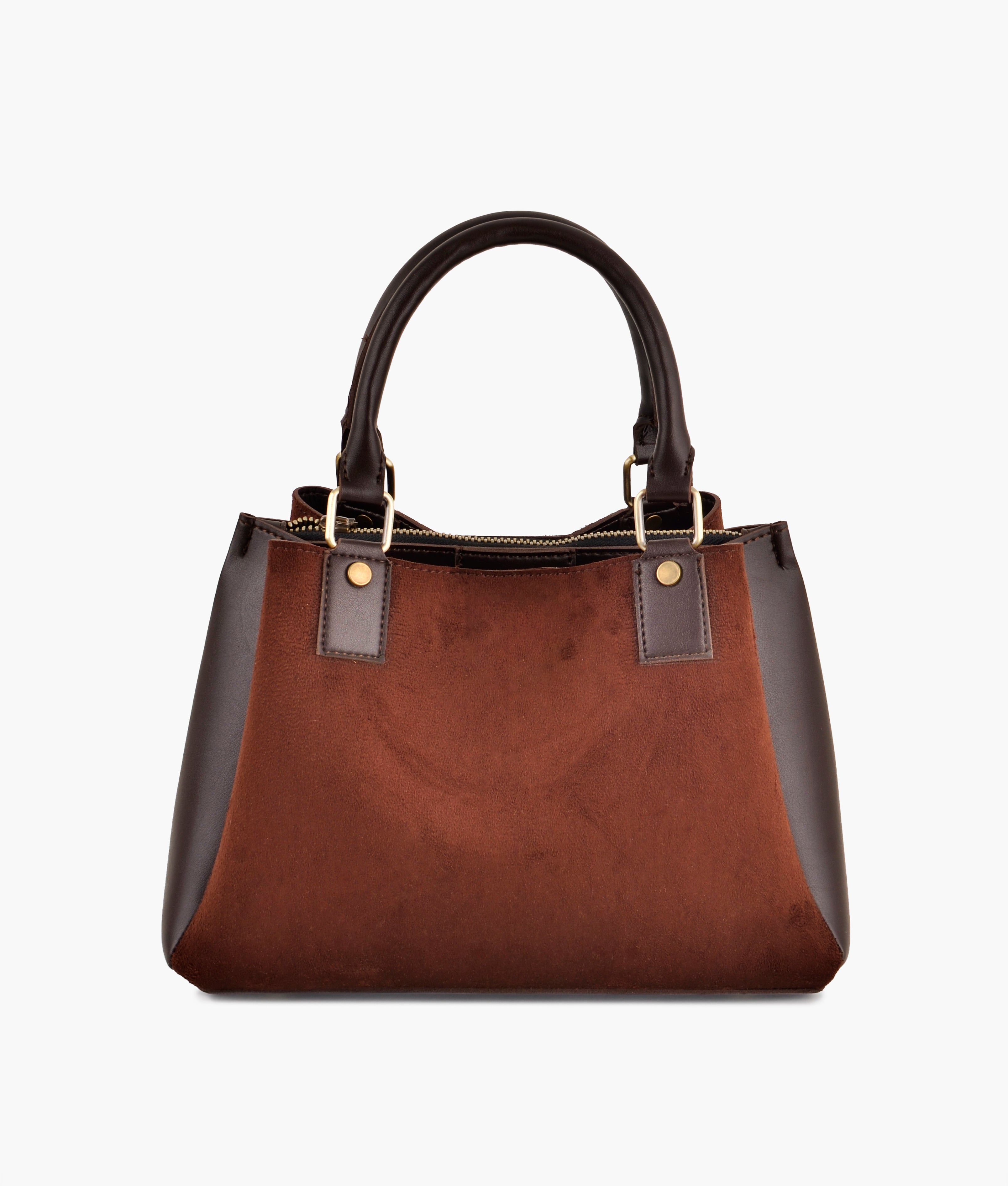 Z.B - Dark brown suede mini bag