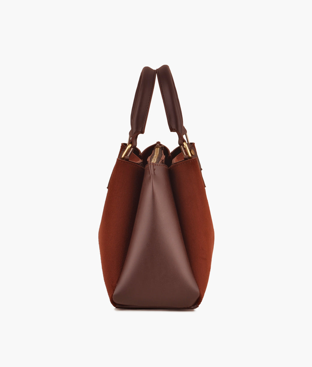 Z.B - Dark brown suede mini bag