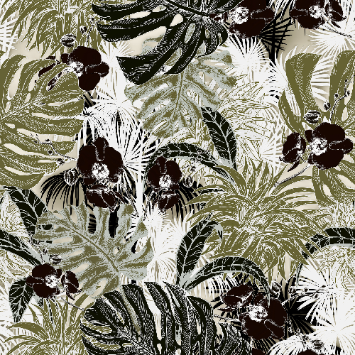 Z.B - Jungle illustration green