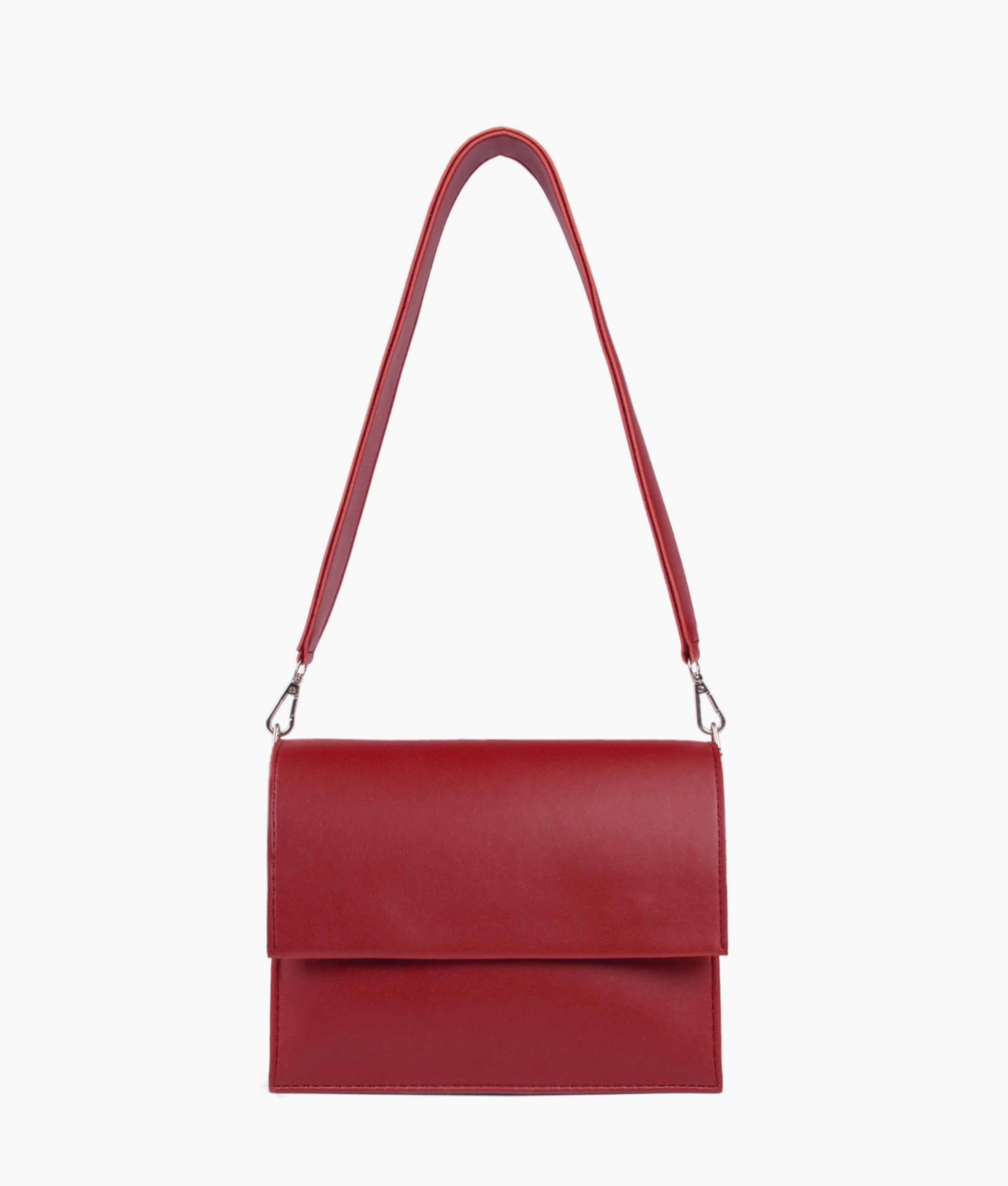 Z.B - Maroon mini cross-body bag