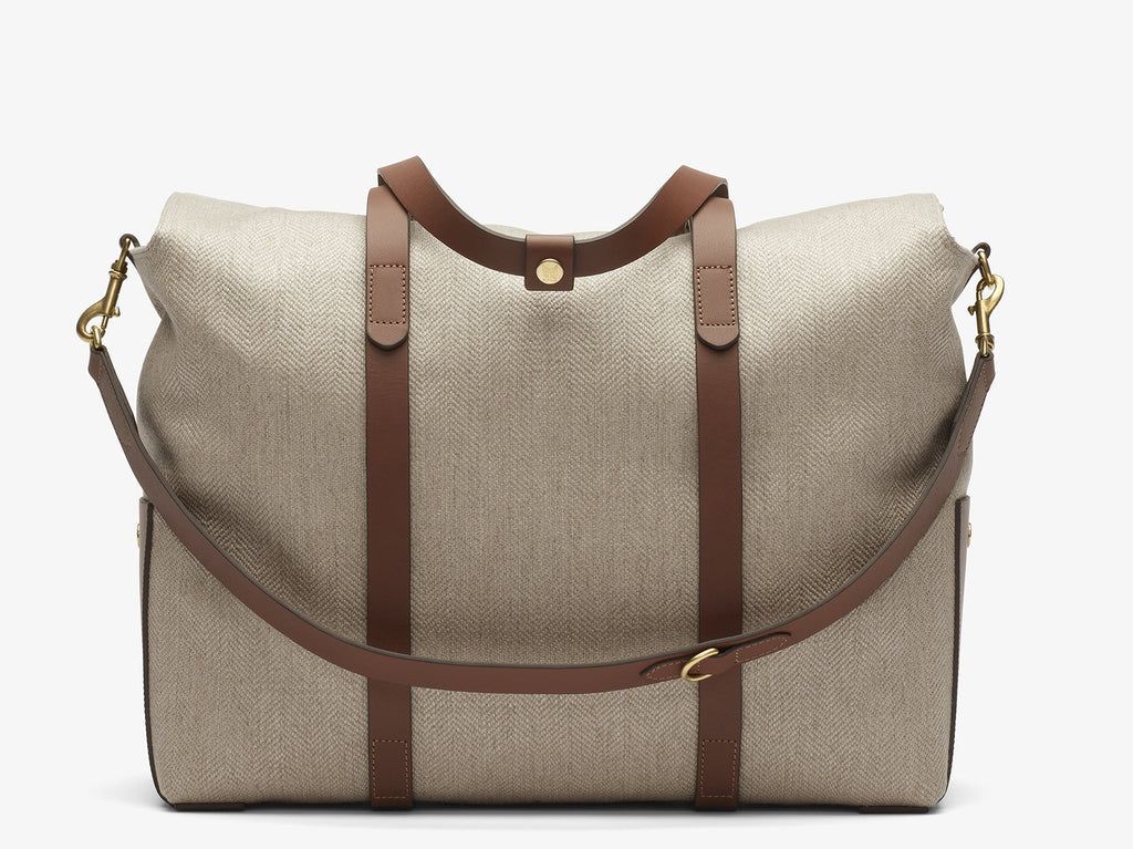 Z.B - Mega Tote - Grand Herringbone/Cuoio