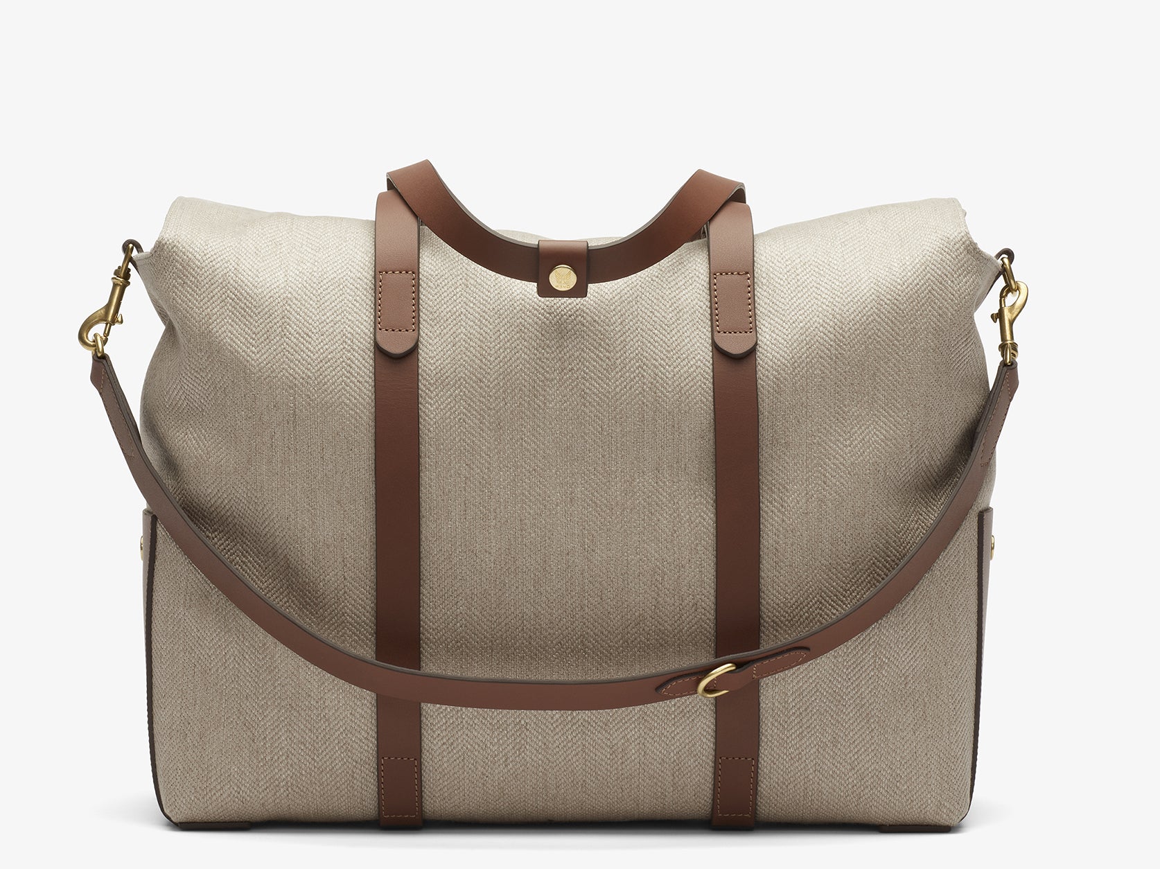 Z.B - Mega Tote - Grand Herringbone/Cuoio