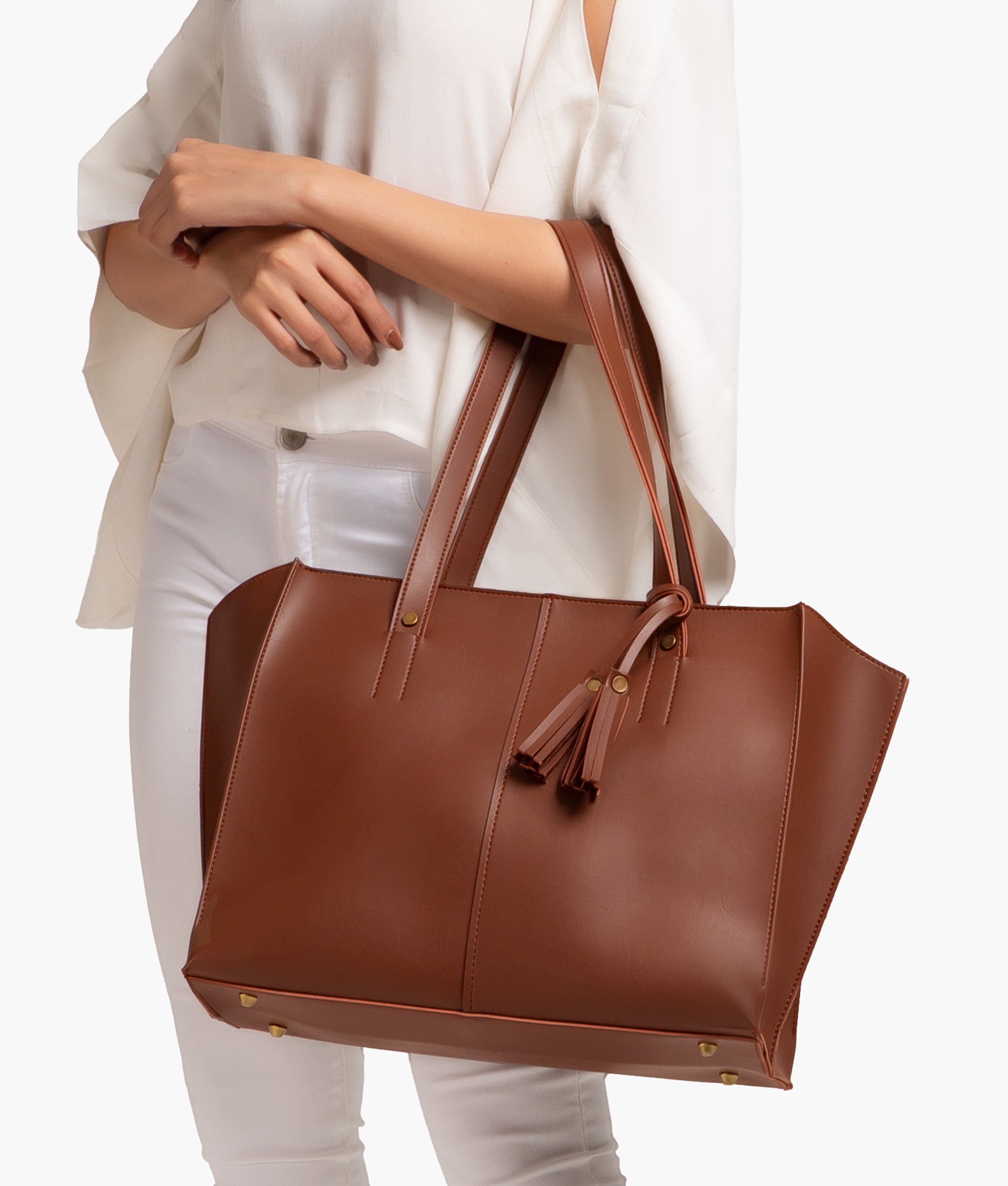 Z.B - Horse brown over the shoulder tote bag