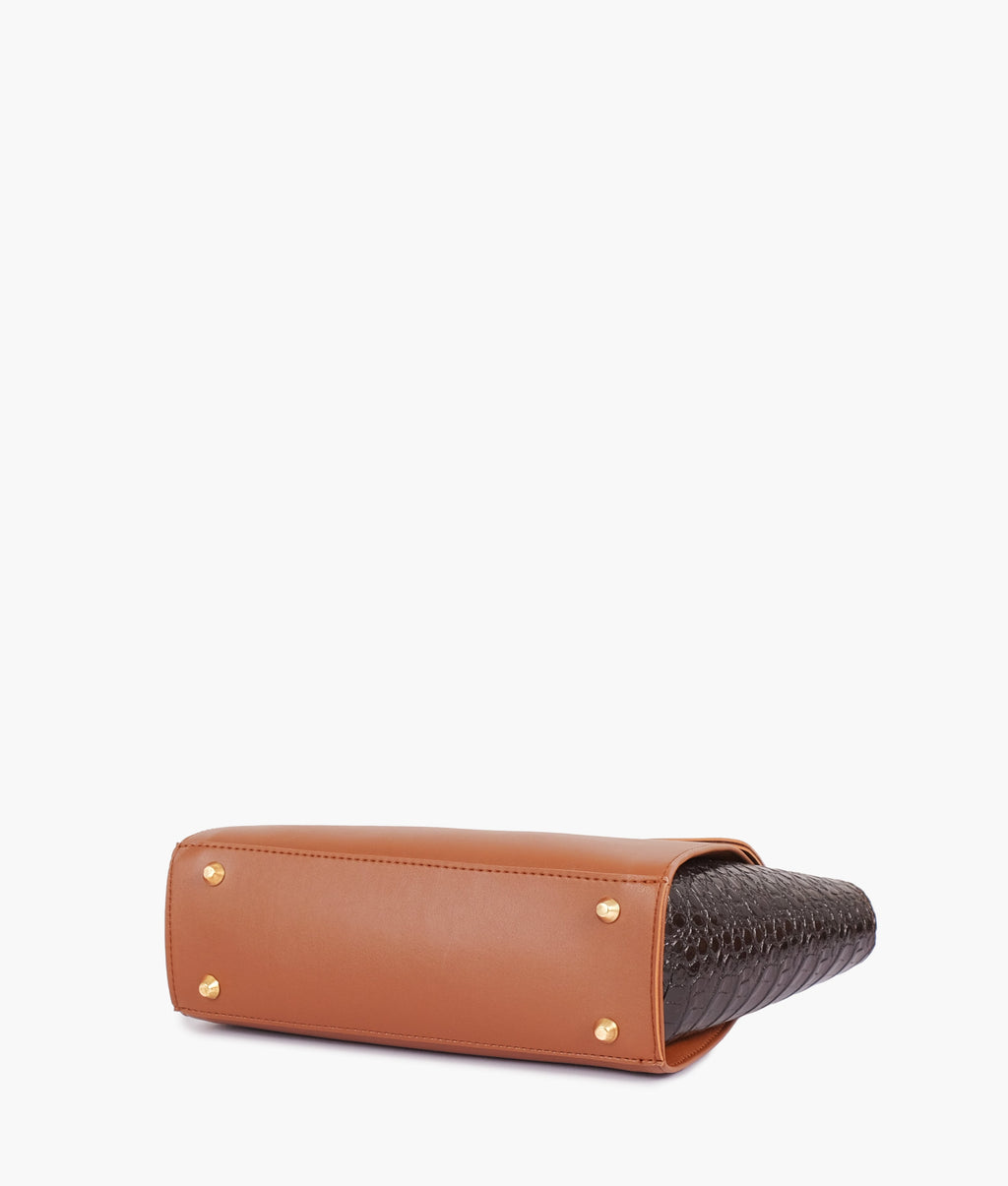 Z.B - Brown trapeze handbag