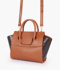 Z.B - Brown trapeze handbag