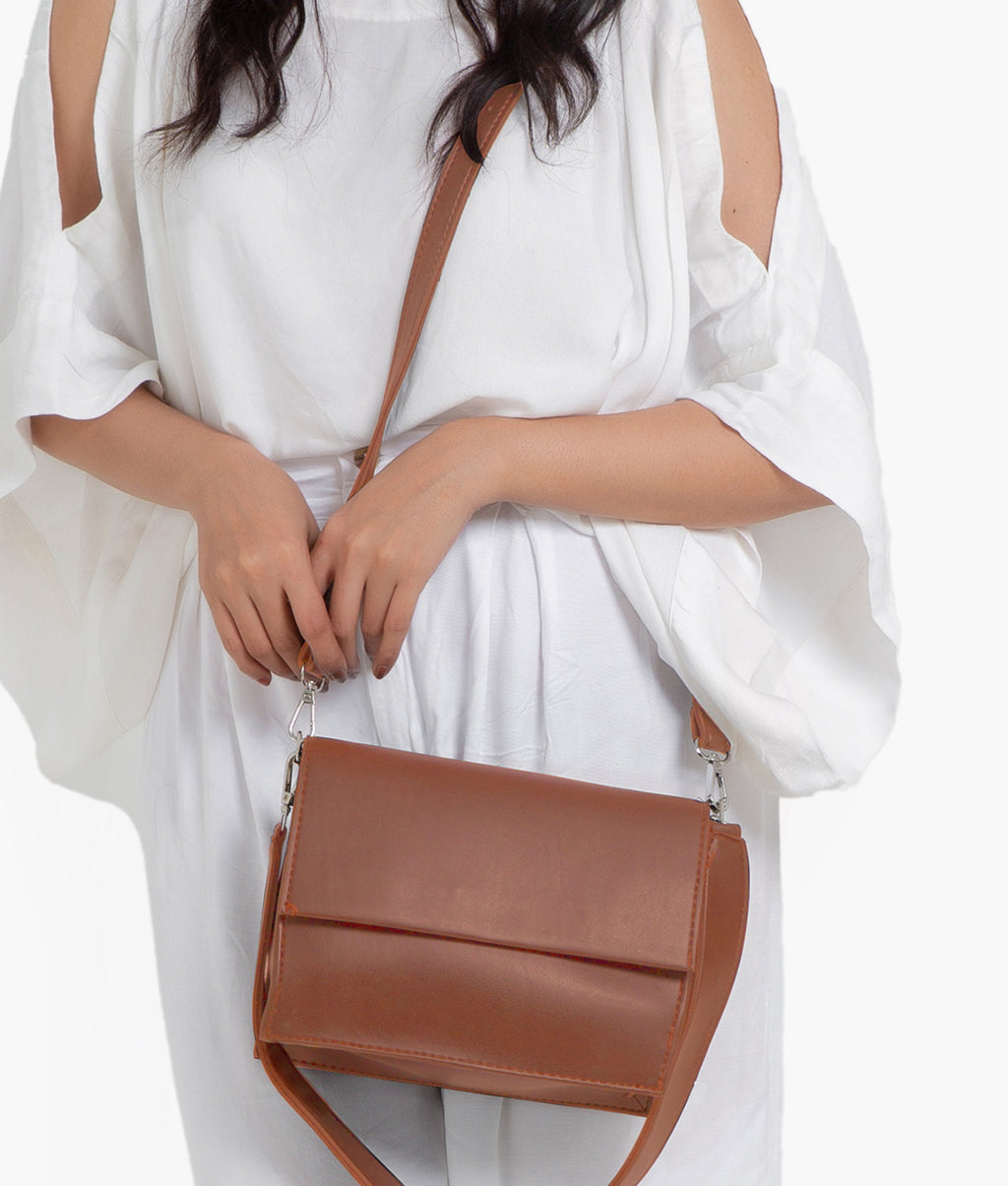 Z.B - Brown mini cross-body bag