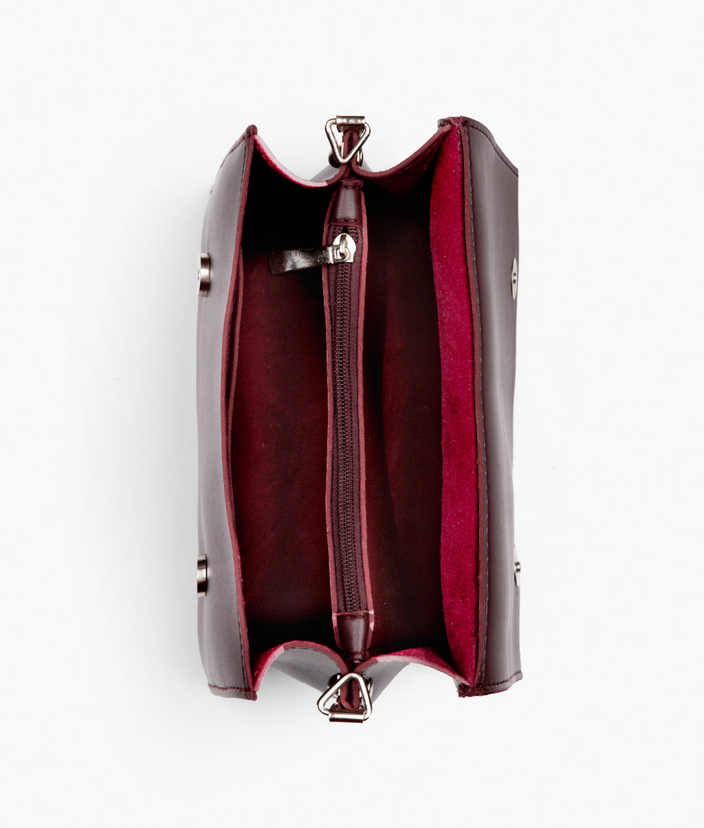 Z.B - Burgundy mini cross-body bag