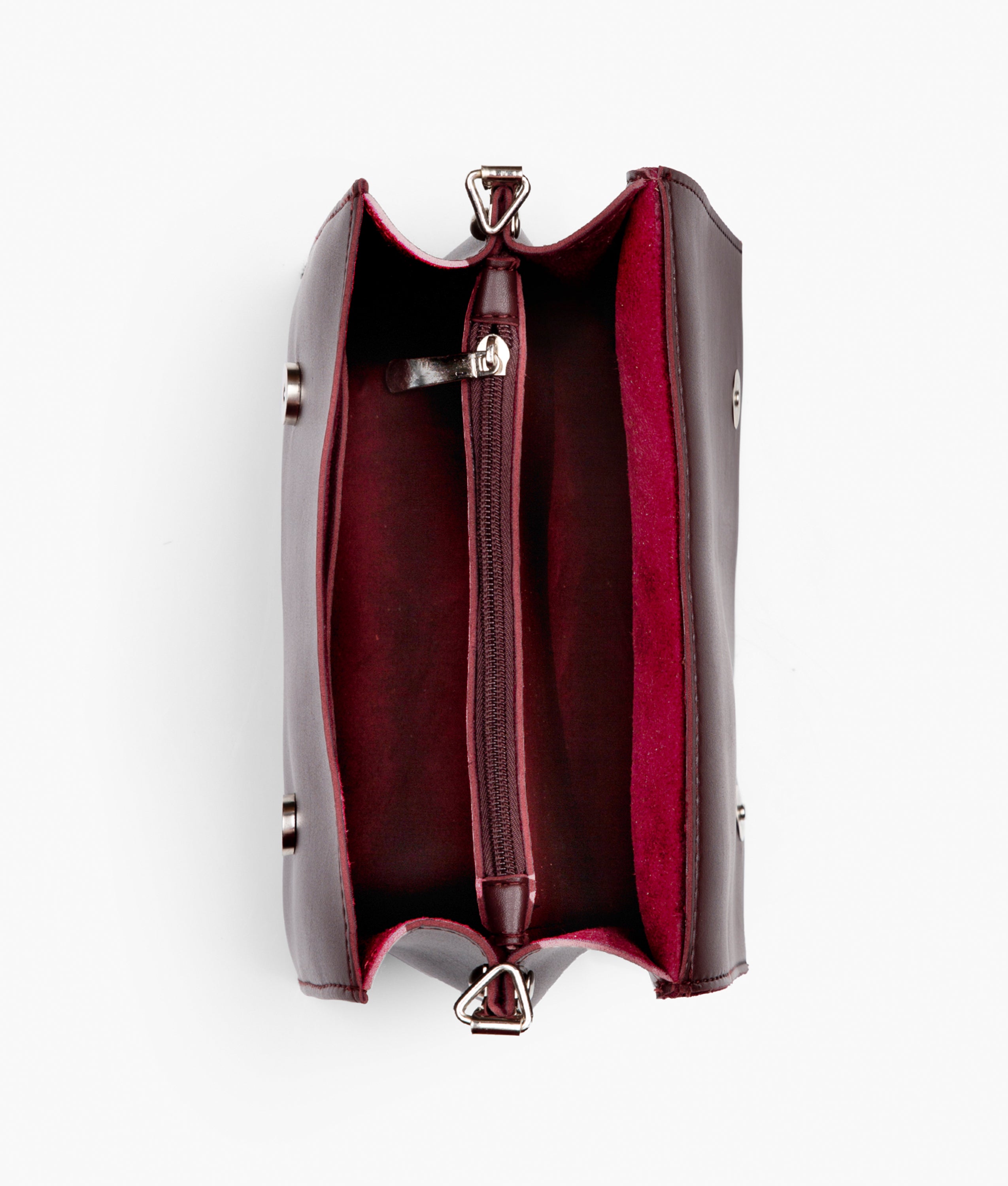 Z.B - Burgundy mini cross-body bag