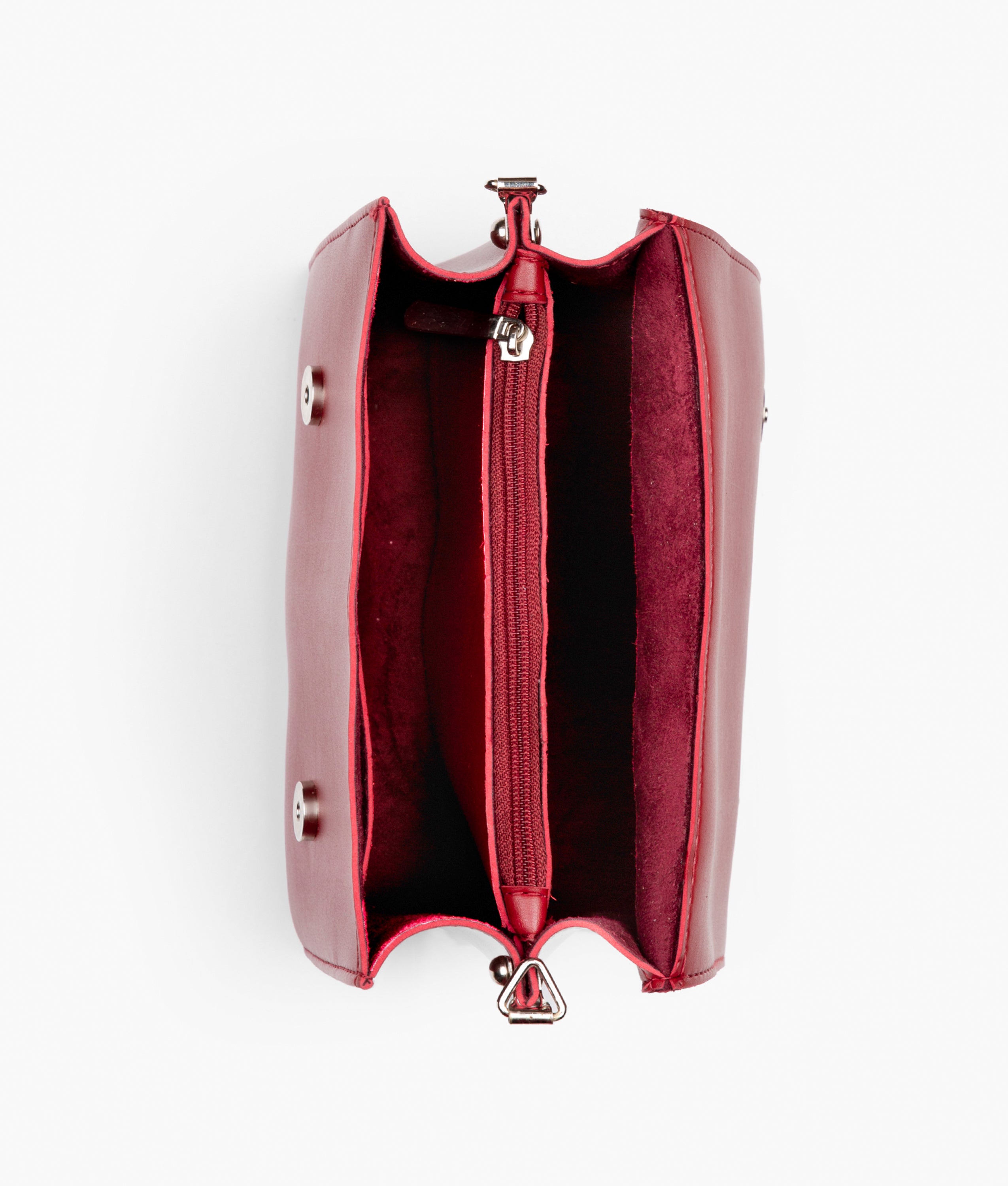 Z.B - Maroon mini cross-body bag