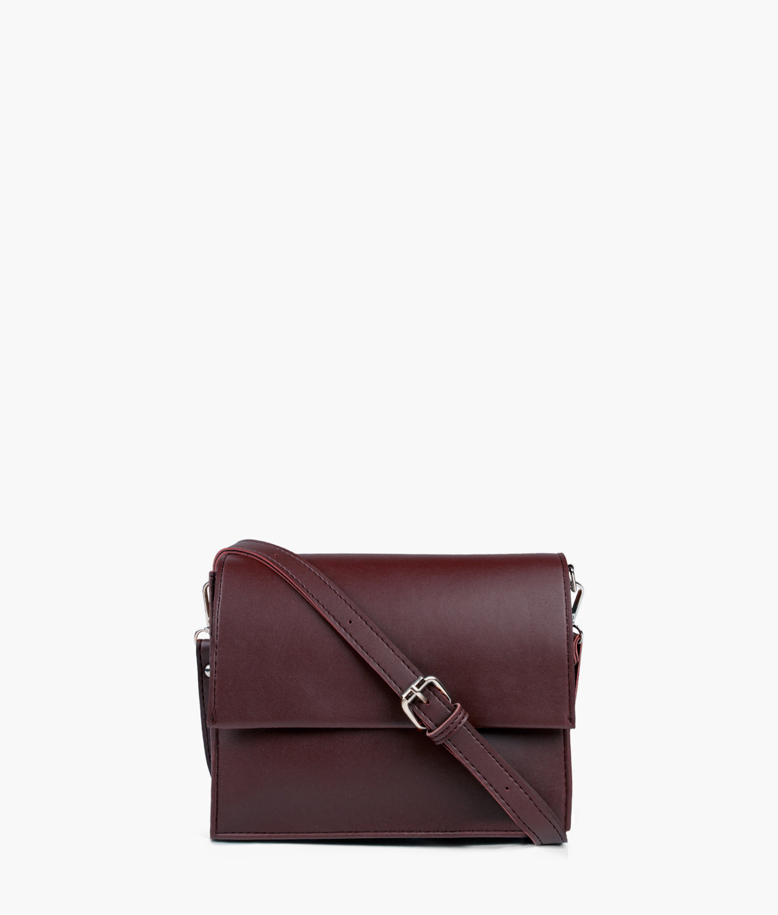 Z.B - Burgundy mini cross-body bag
