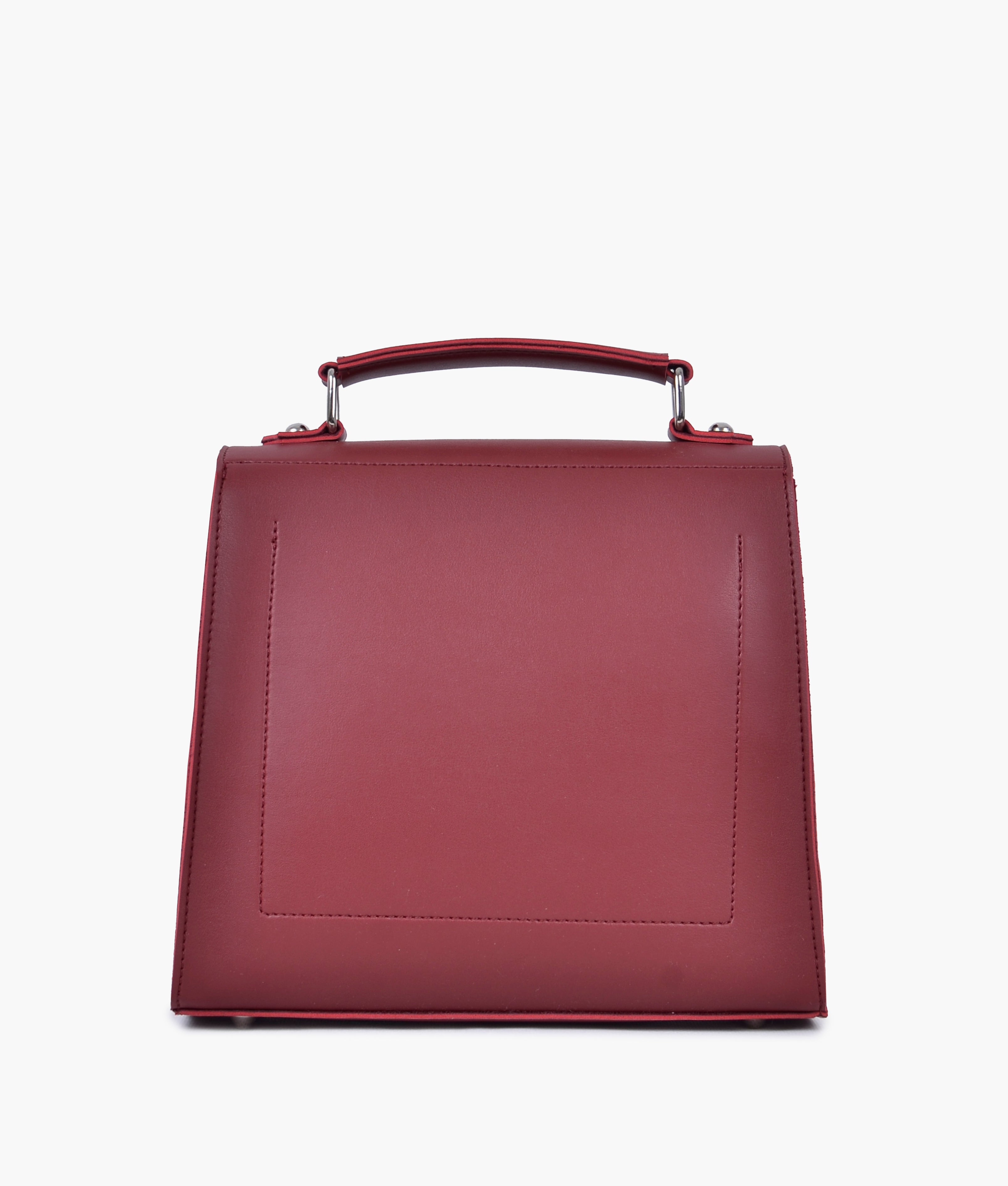 Z.B - Maroon push-lock messenger bag
