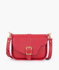 Z.B - Maroon saddle buckle bag