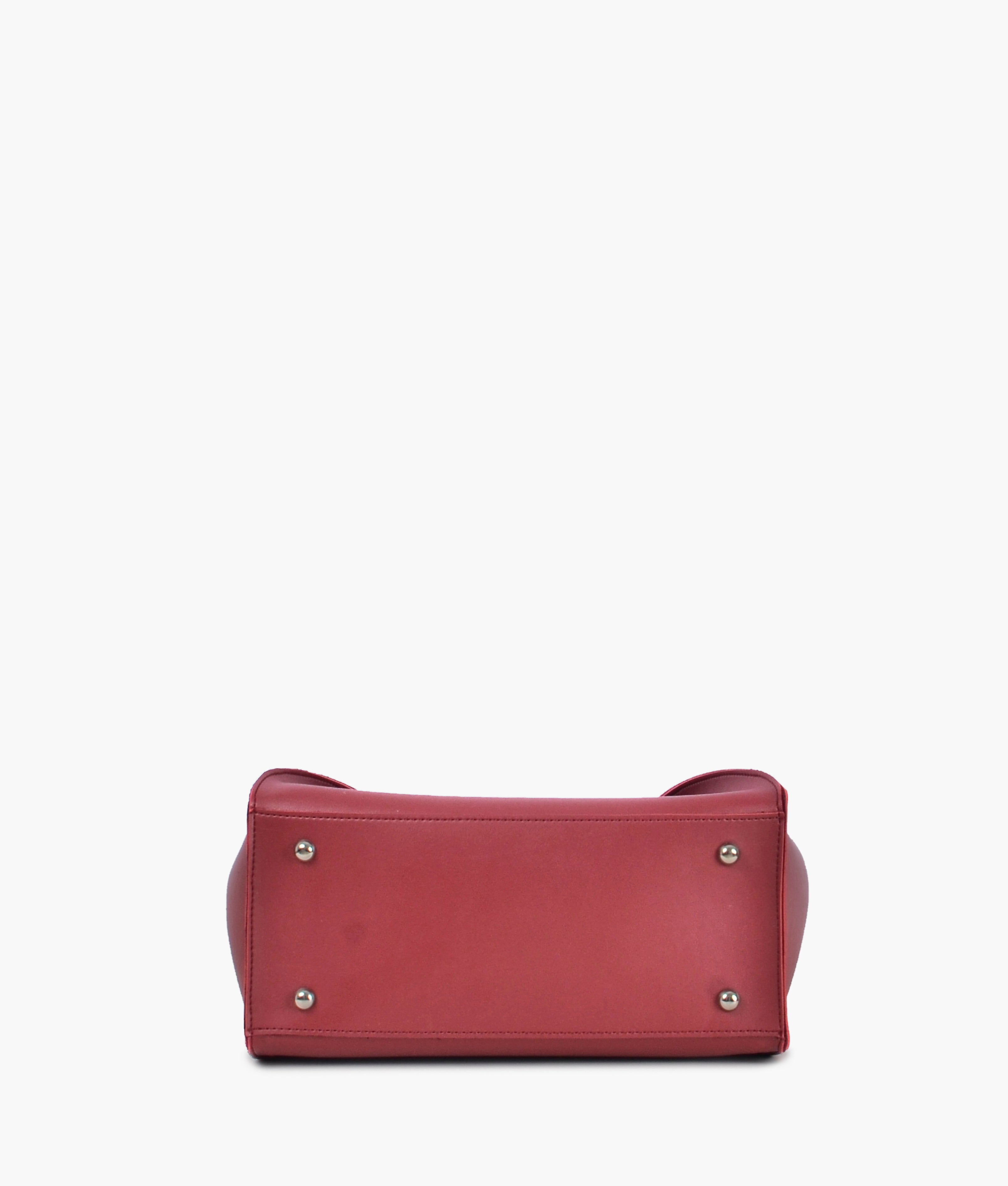 Z.B - Maroon shopping tote bag