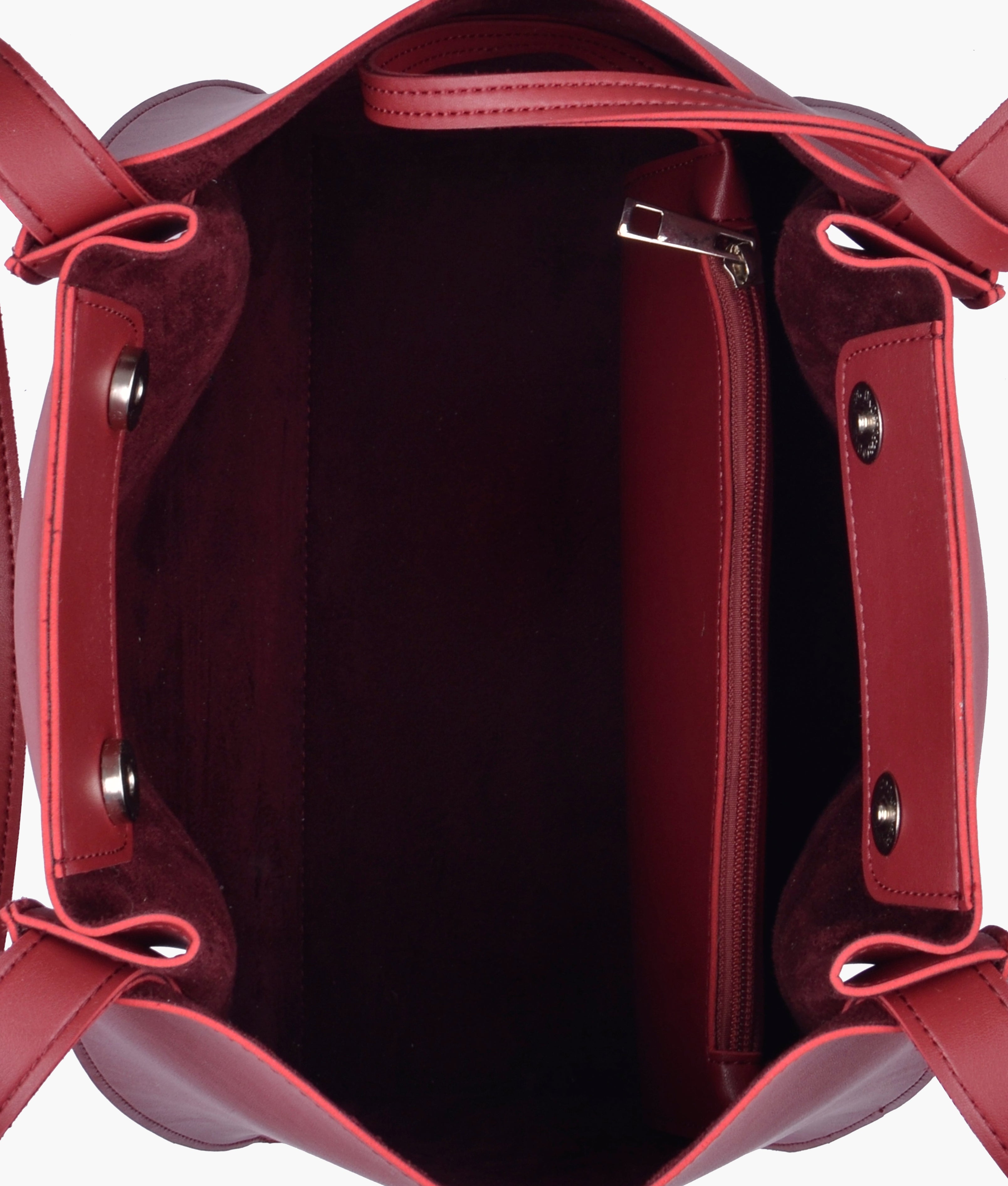Z.B - Maroon shopping tote bag