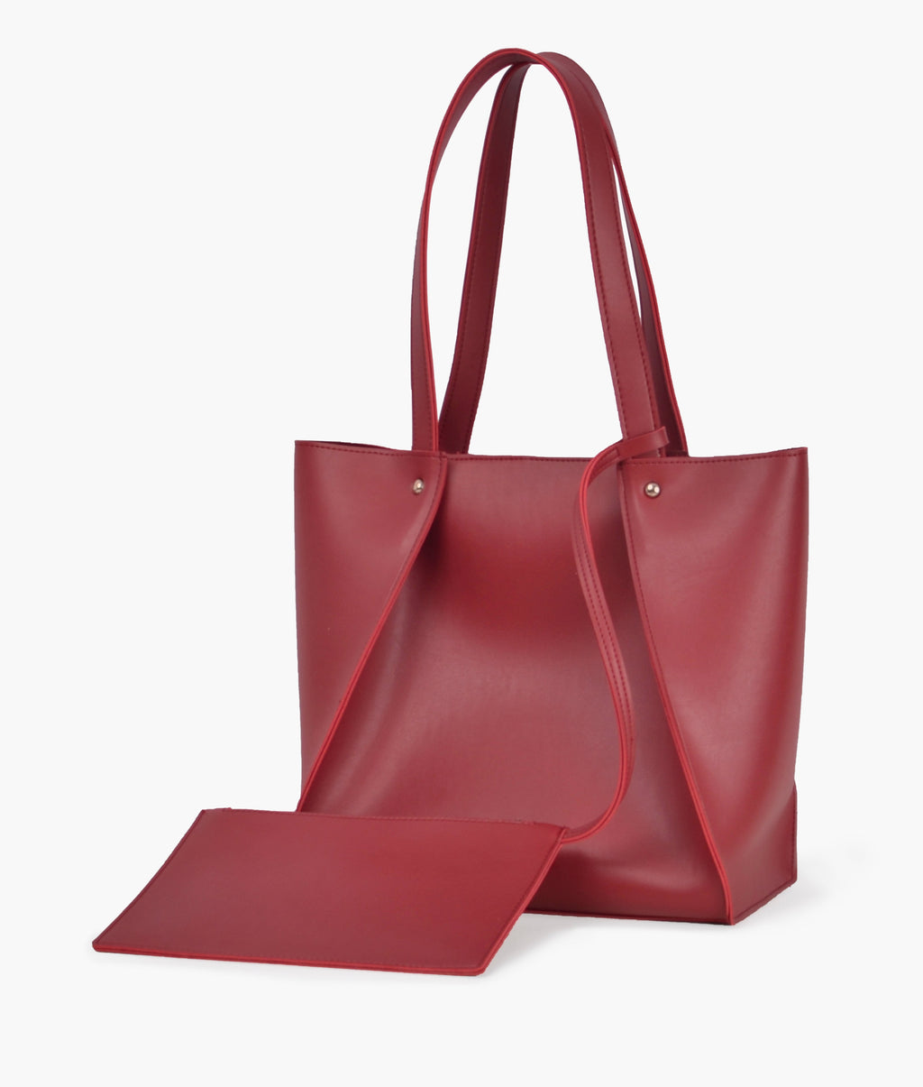 Z.B - Maroon shopping tote bag