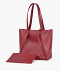 Z.B - Maroon shopping tote bag