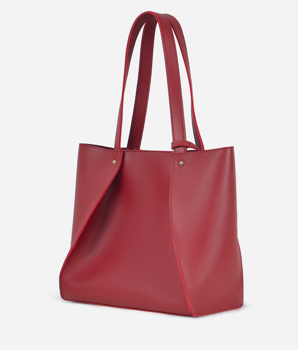 Z.B - Maroon shopping tote bag