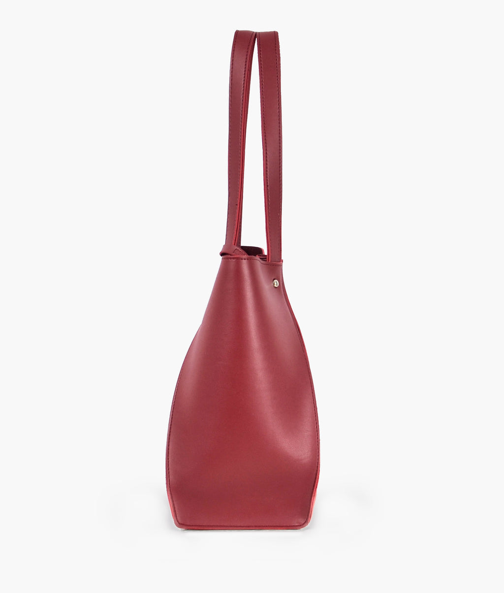 Z.B - Maroon shopping tote bag