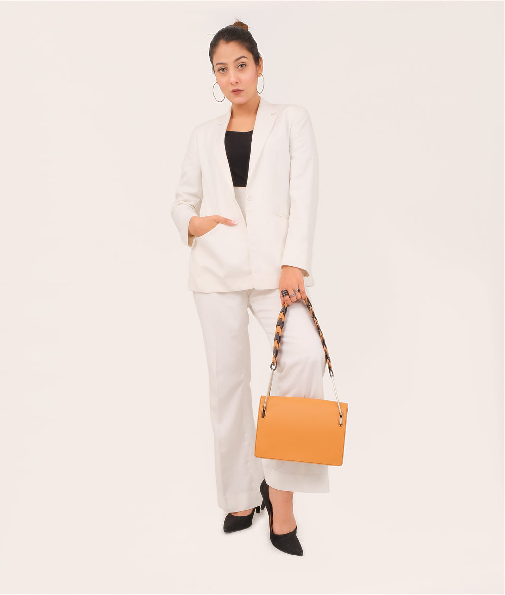 Z.B - Mustard loop strap shoulder bag