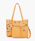 Z.B - Mustard two-piece floral tote