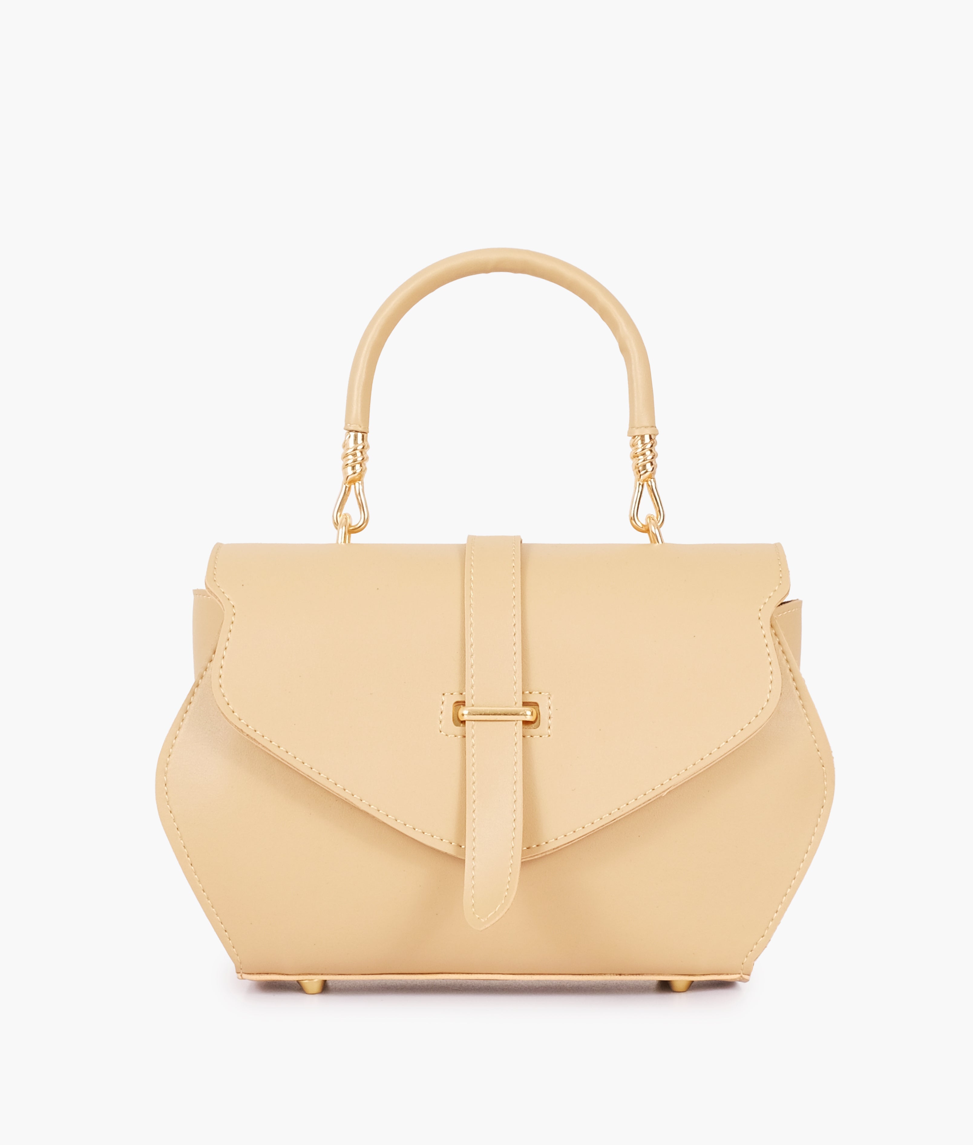 Z.B - Off-white top-handle hexagon bag