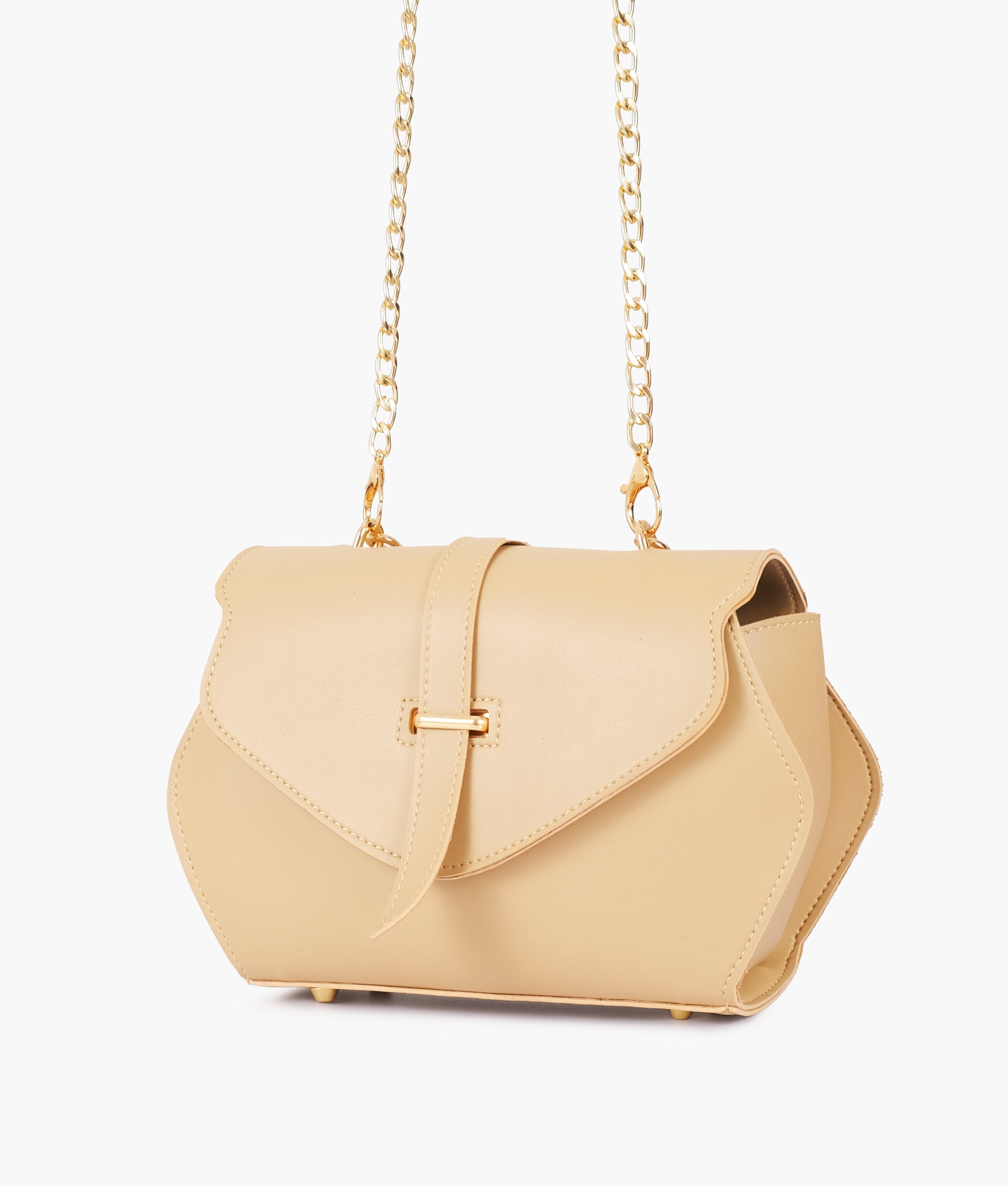 Z.B - Off-white top-handle hexagon bag