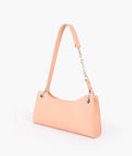 Z.B - Peach elongated chain handle purse