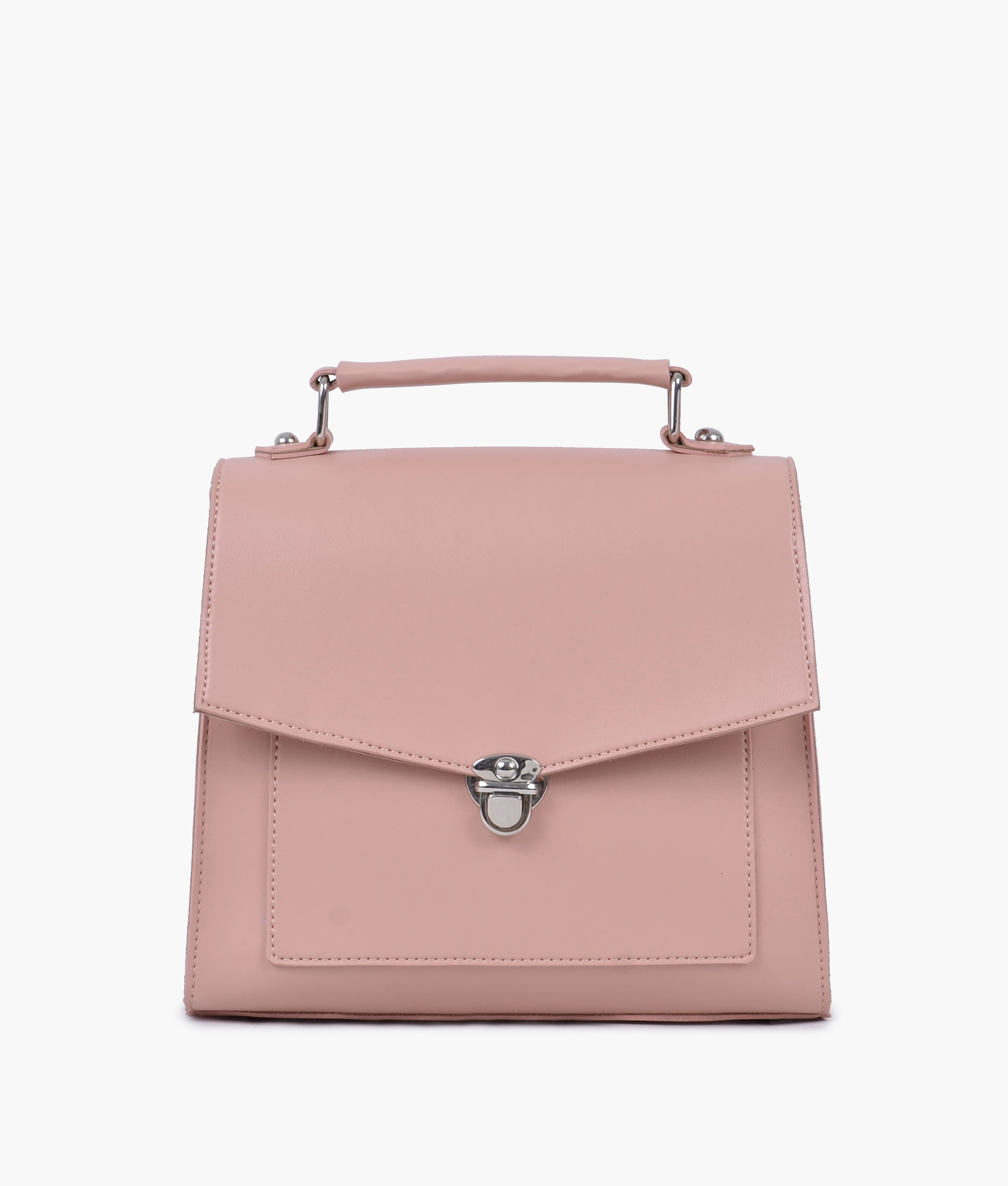 Z.B - Peach push-lock messenger bag