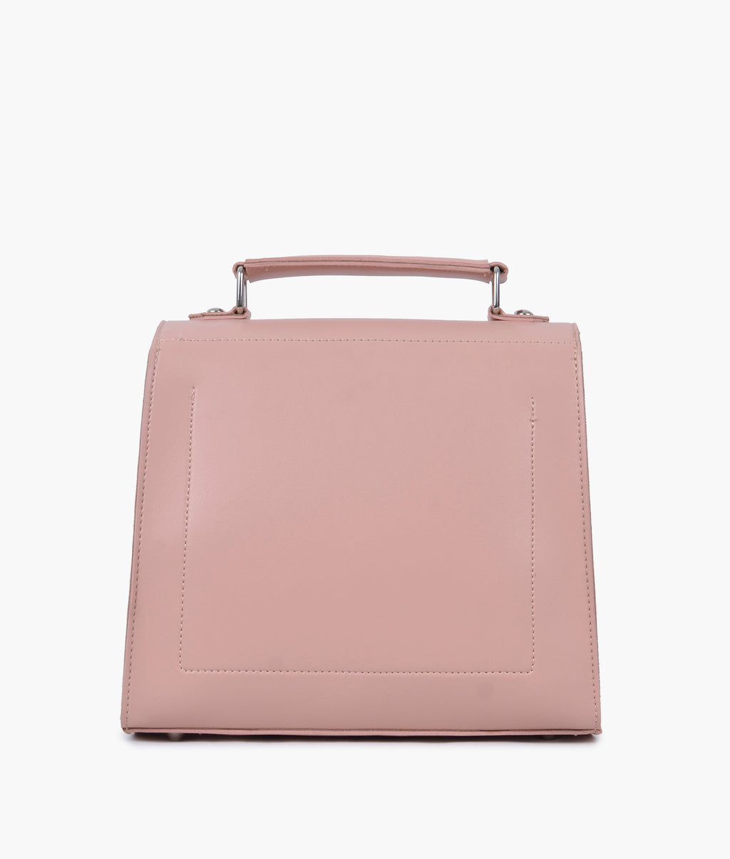 Z.B - Peach push-lock messenger bag