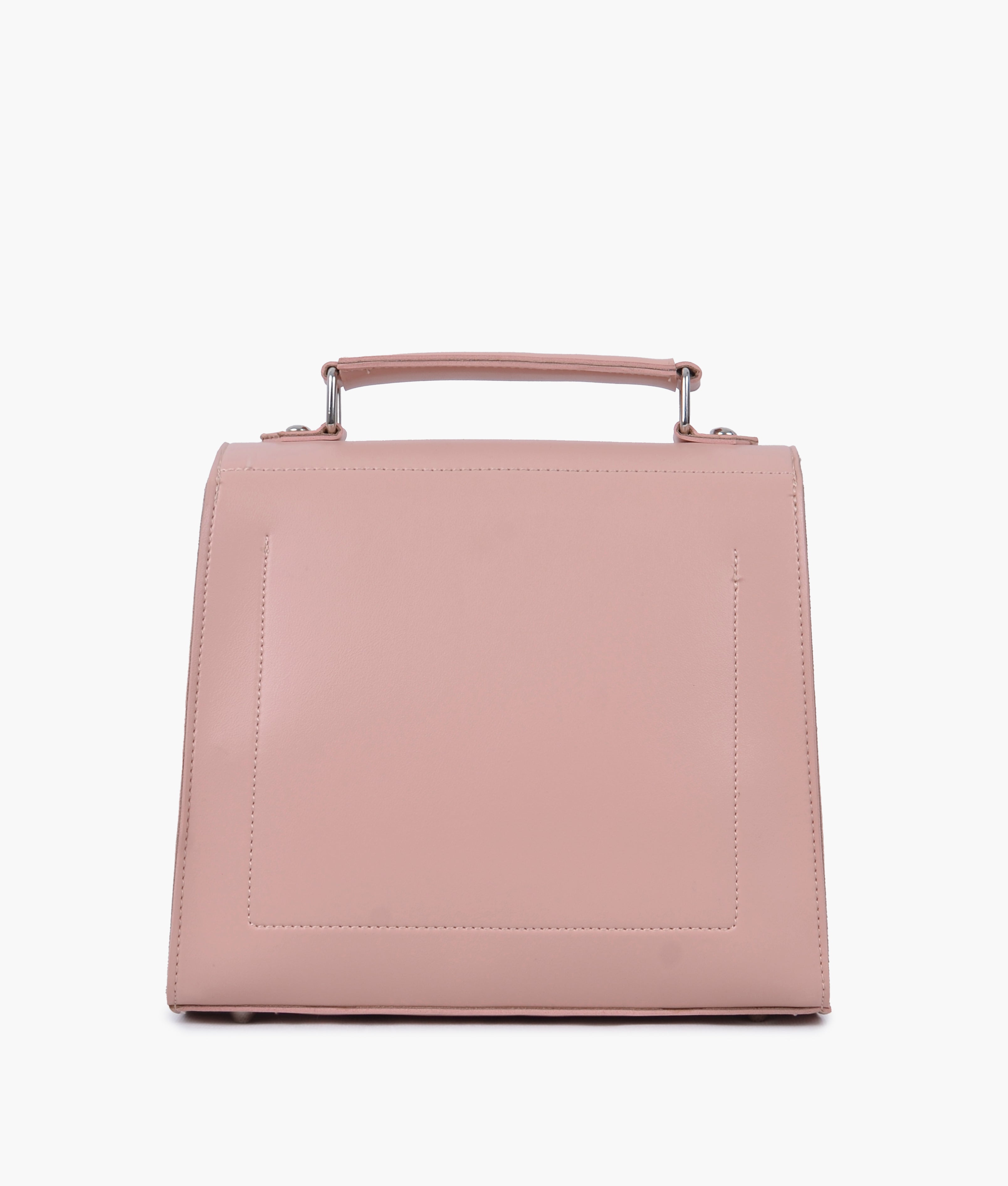Z.B - Peach push-lock messenger bag