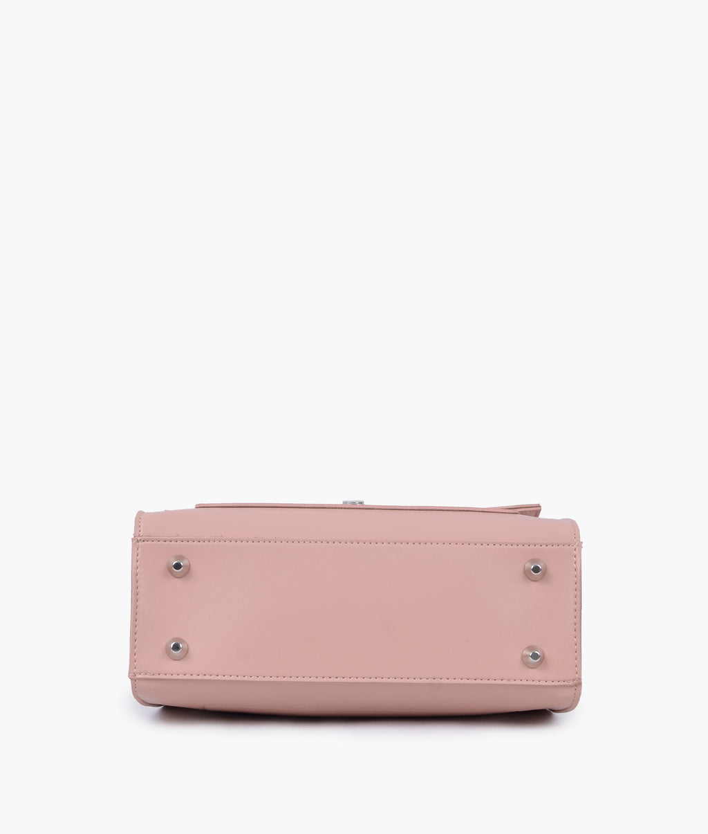 Z.B - Peach push-lock messenger bag