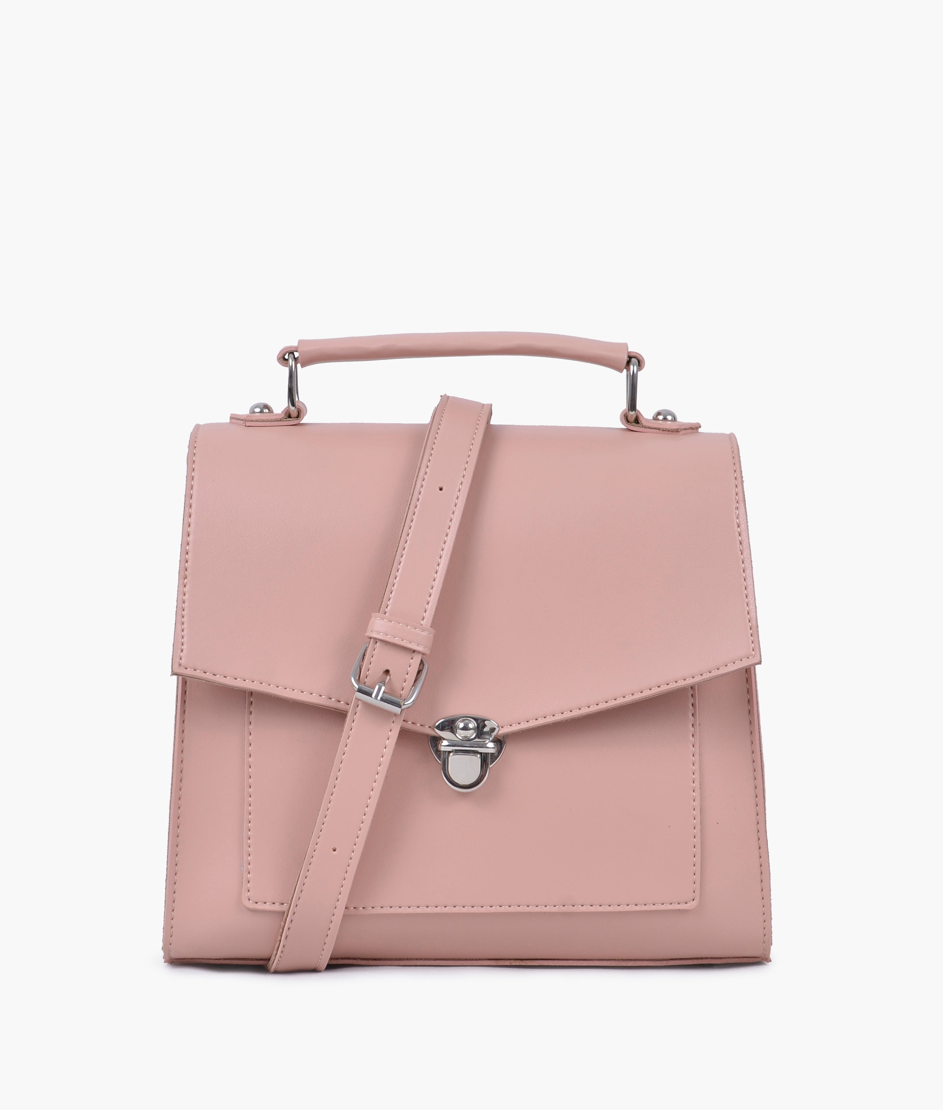 Z.B - Peach push-lock messenger bag