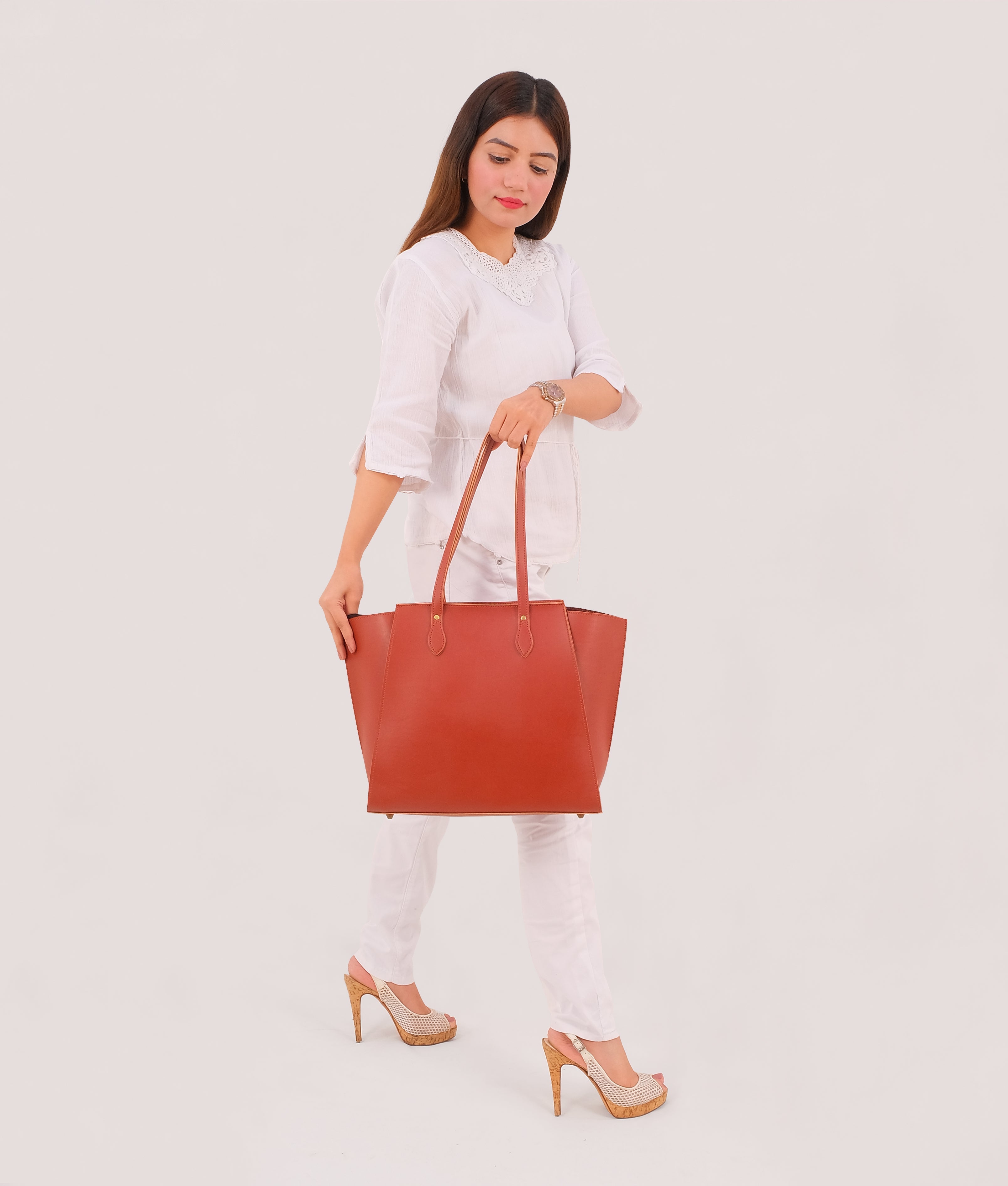 Z.B - Rust classic tote bag