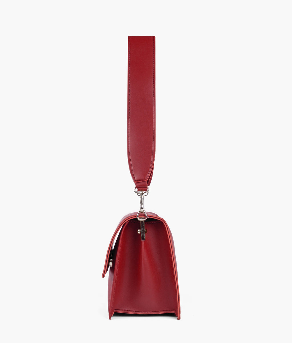 Z.B - Maroon mini cross-body bag